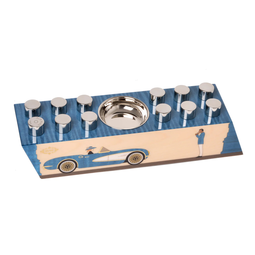 CASA CUBANA - HEAD TO HEAD ASHTRAY BLUE "CASA CUBANA - HEAD TO HEAD ASHTRAY BLUE - Görsel 1