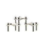 ADDITIONS CANDLE HOLDER PACK OF 3 - CHROME