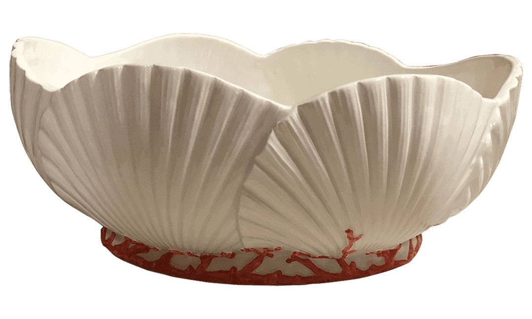 BOWL- SAINT JACQUES CERAMIC HANDPAINTED JAC03 - ⌀ 40 CM JAC03 BOWL: SAINT JACQUES CERAMIC HANDPAINTED JAC03 - ⌀ 40 CM - Görsel 1