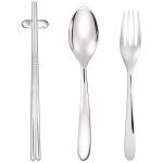FLATWARE SET FOR 6 PEOPLE (24 PIECES) MOOD ASIA SILVER PLATE - Görsel 4