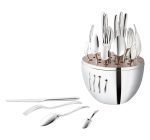 FLATWARE SET FOR 6 PEOPLE (24 PIECES) MOOD SILVER PLATED - Görsel 6