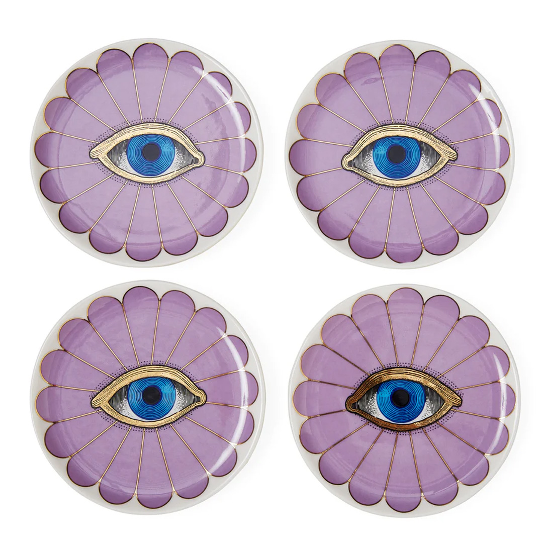 FLEUR COASTERS - PURPLE 31683 FLEUR COASTERS - PURPLE - Görsel 1