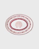 GROTTO ROSE OVAL PLATE