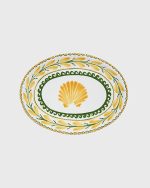 GROTTO SAFFRON OVAL PLATE