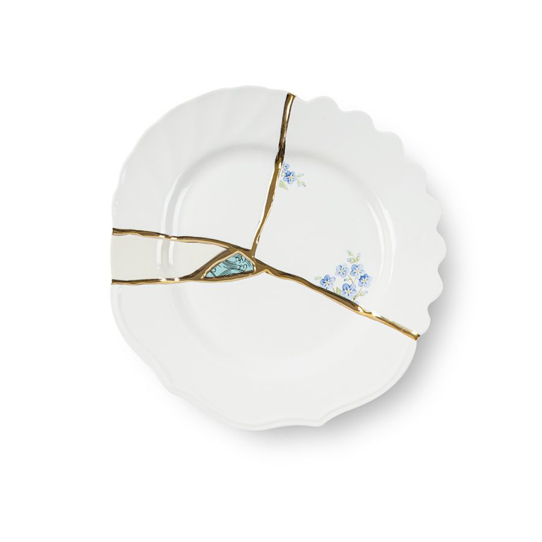 KINTSUGI DESSERT PLATE 09603-1 KINTSUGI DESSERT PLATE - Görsel 1