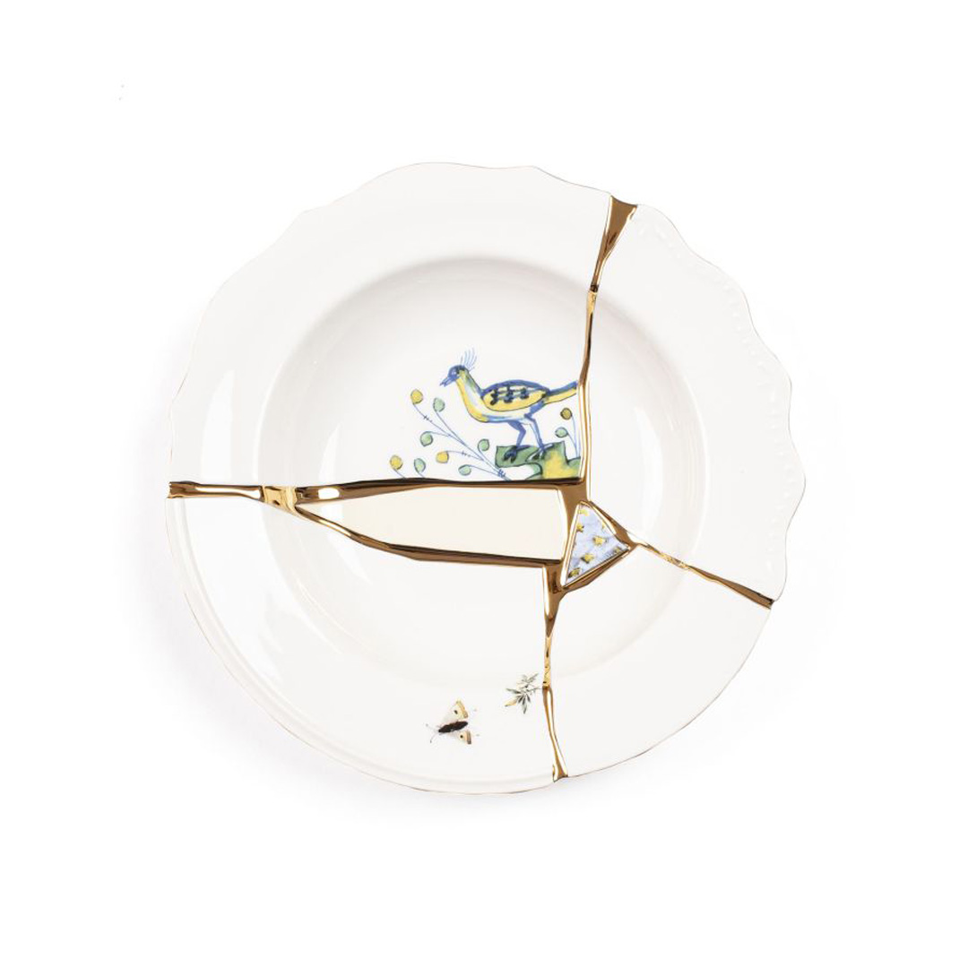 KINTSUGI SOUP PLATE 09621-1 KINTSUGI SOUP PLATE - Görsel 1