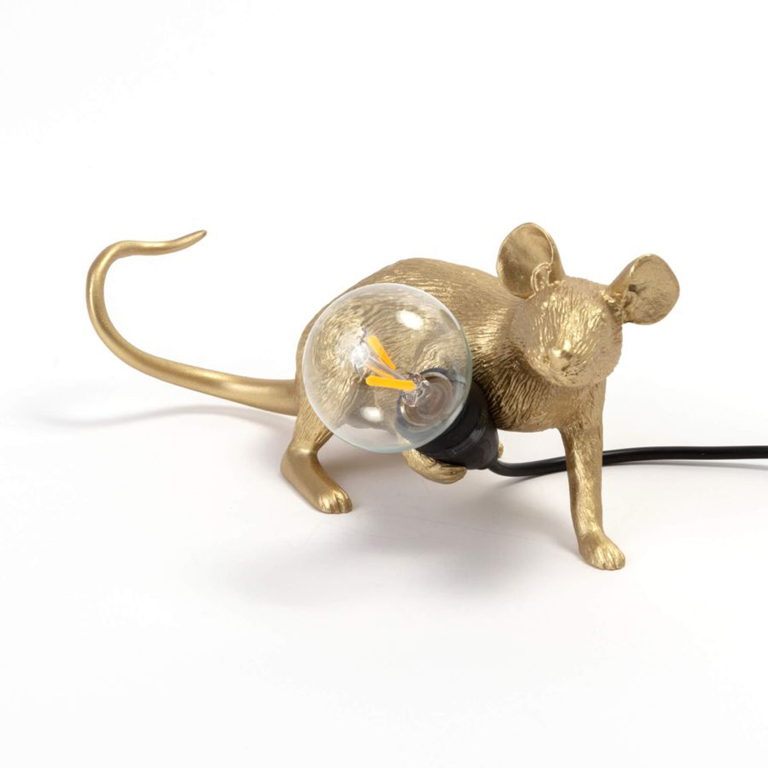 MOUSE LAMP LOP GOLD 15232-1 MOUSE LAMP LOP GOLD - Görsel 1