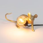 MOUSE LAMP LOP GOLD - Görsel 2