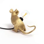 MOUSE LAMP LOP GOLD - Görsel 6