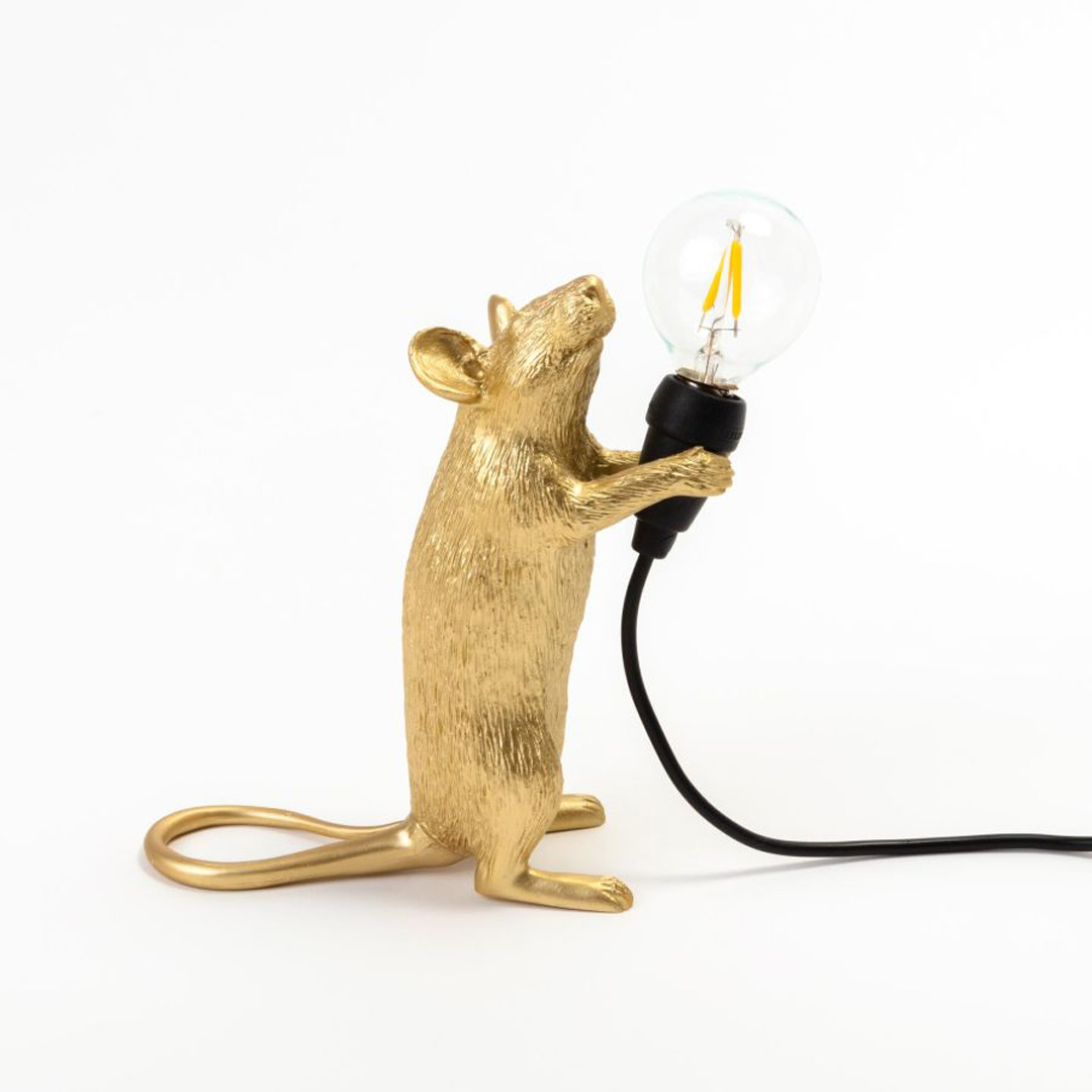 MOUSE LAMP STEP GOLD 15230-1 MOUSE LAMP STEP GOLD - Görsel 1