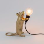 MOUSE LAMP STEP GOLD - Görsel 2