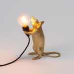 MOUSE LAMP STEP GOLD - Görsel 5