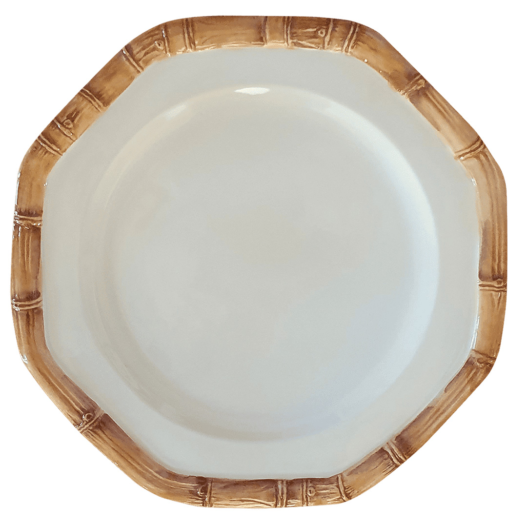 PLATE- BAMBOO HANDPAINTED CERAMIC PLATES BAB01 - ⌀ 25 CM BAB01_ø-25-cm PLATE: BAMBOO HANDPAINTED CERAMIC PLATES BAB01 - ⌀ 25 CM - Görsel 1