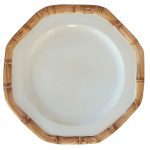 PLATE: BAMBOO HANDPAINTED CERAMIC PLATES BAB01 - ⌀ 32 CM