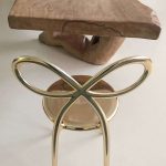 RIBBON CHAIR METAL FINISH - GOLD - Görsel 2