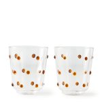 SET OF 2 NOB TUMBLERS - YELLOW