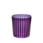 SET OF 4 DOUBLE OLD FASHIONED GLASSES - PURPLE - Görsel 2