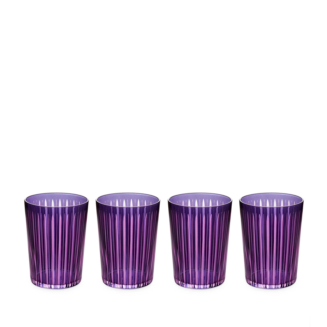 SET OF 4 HIGHBALL GLASSES - PURPLE PS4018 SET OF 4 HIGHBALL GLASSES - PURPLE - Görsel 1