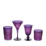 SET OF 4 MARTINI GLASSES - PURPLE - Görsel 6