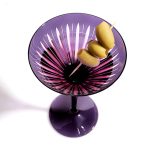 SET OF 4 MARTINI GLASSES - PURPLE - Görsel 7