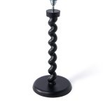 TWISTER LAMP BASE - BLACK