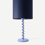 TWISTER LAMP BASE - LIGHT BLUE