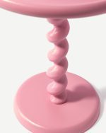 TWISTER SIDE TABLE - LIGHT PINK - Görsel 3