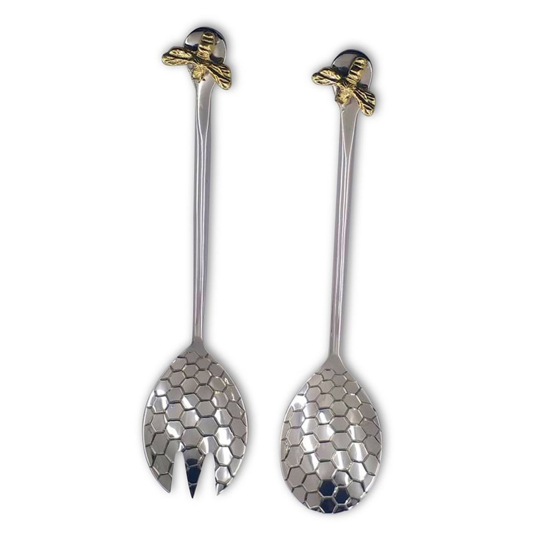 BEEHIVE-SALAD-SERVERS-BEE-50-1-1.jpg BEEHIVE SALAD SERVERS - Görsel 1