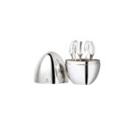ESPRESSO SPOONS, SET OF 6 MOOD COFFEE SILVER PLATED