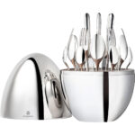 FLATWARE SET FOR 6 PEOPLE (24 PIECES) MOOD SILVER PLATED