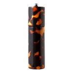 SALT OR PEPPER MILL WITH ROUND COLUMN IN TORTOISESHELL LOOK