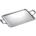 TRAY WITH HANDLES 49X39 CM MALMAISON SILVER PLATED