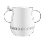 TWO HANDLE BABY CUP BEEBEE SILVER PLATED