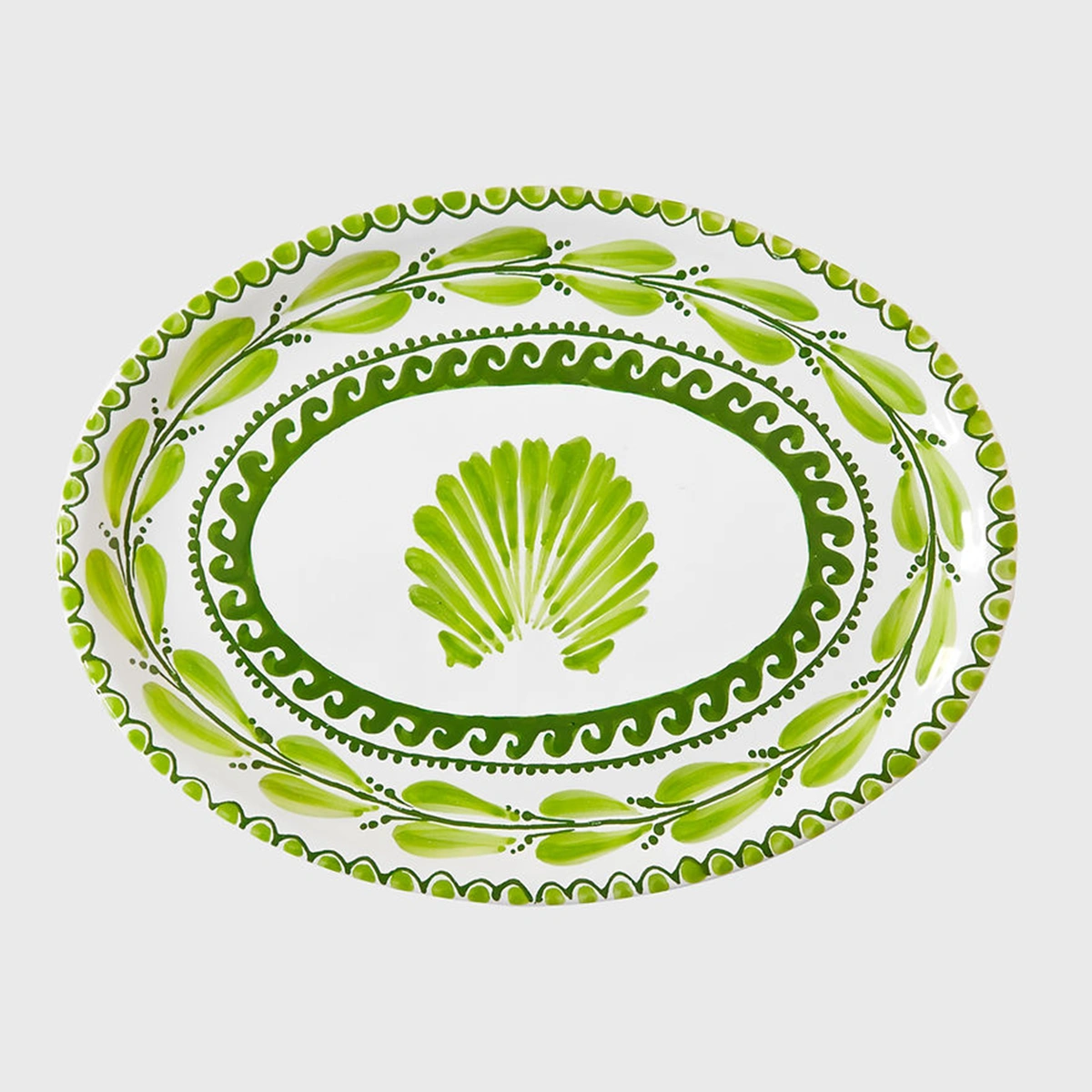 GROTTO MOSS OVAL PLATE-1 GROTTO MOSS OVAL PLATE - Görsel 1