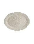 Bordallo Pinheiro Cabbage Krem Büyük Oval Servis Tabağı -43 cm
