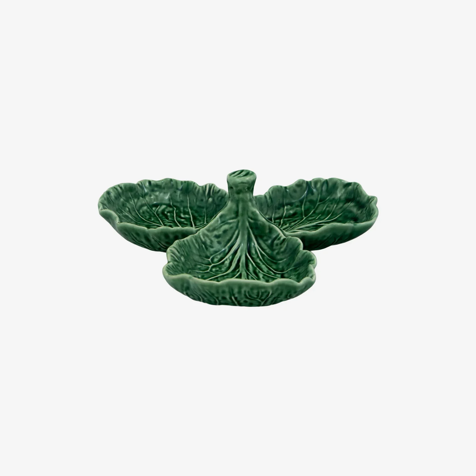 Bordallo Pinheiro Cabbage Yeşil Seramik Çerezlik – 3 Bölmeli Bordallo Pinheiro Cabbage Yeşil Seramik Çerezlik – 3 Bölmeli - Görsel 1