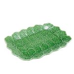 Bordallo Pinheiro Geranium Yeşil Yaprak Servis Tabağı