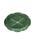 Bordallo Pinheiro Lahana Yeşili Oval Tabak – 37 cm